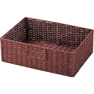 かご 即納可 カゴ バスケット 収納ケース かご カラーボックス インナーボックス H404R w36 d26 h10cm