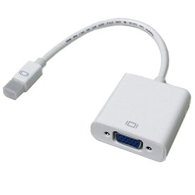 【1000円ポッキリ】【在庫処分セール】vodaview MiniDisplayPort to VGA変換アダプタ〔白〕【メール便 送料無料】