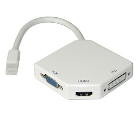vodaview MiniDisplayPort to マルチ変換アダプタ〔HDMI/DVI/VGA変換〕【 HDMI 3840×2160】【DVI 1920×1080】【VGA 2048×1152】【送料無料】