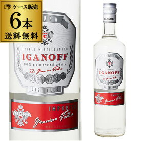 【P5倍】 【訳あり】イガノフ ウォッカ 37.5度 700ml×6本 1本あたり 997円(税込) 送料無料 ケース販売 父の日 虎S P5倍は6/4 20:00～6/11 1:59まで