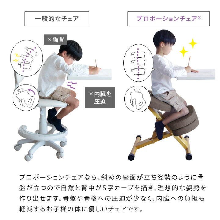 プロポーションチェア キッズ 子供椅子 子供用 バランス 姿勢 矯正  