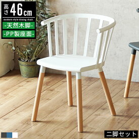 ダイニングチェア 2脚セット ダイニング 椅子 イス チェア 肘付き おしゃれ 北欧 白 ホワイト グレー 高さ46cm ダイニング椅子 食卓椅子 食卓チェア ウィンザーチェア カフェチェア キッチンチェア キッチン リビング 木製 天然木 アンティーク レトロ かわいい 高級感