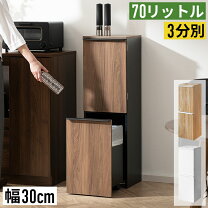 楽天市場】天然木製3分別ダストボックスの通販