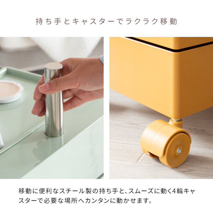 楽天市場】【最大1,500円クーポン配布中】楽天1位 収納ワゴン トロリー 