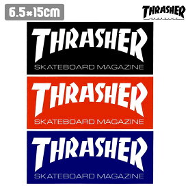 スケボー THRASHER スラッシャー MAG LOGO MEDIUM (6.5cm x 15cm) スケートボード SKATE あす楽 公式 正規店