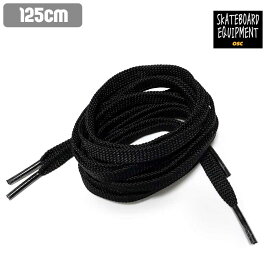 スケボー メンズ スニーカー OSC オーエスシー SUPER SHOELACE BLACK (長さ:125cm 幅:8mm) シューズ スケシュー スケートボード レディース ユニセックス SKATE あす楽 公式 正規店