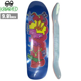 スケボー デッキ KROOKED クルキッド SANDOVAL PEACE SIGN スケートボード 板 ストリート SKATE DECK スケート ボード 初心者 [inch:9.81]