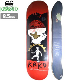 スケボー デッキ KROOKED クルキッド Tom knox 'Brain And Bird' スケートボード 板 ストリート SKATE DECK スケート ボード 初心者 [inch:8.5]