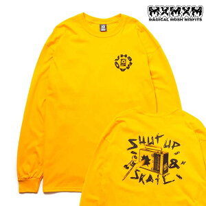 �X�P�{�[ �����Y T�V���c ����T ���� MAGICAL MOSH MISFITS �}�W�J�����b�V���~�X�t�B�b�c VHSMAG x MxMxM�gSHUT UP & SKATE�hLONG TEE�mM1575�nGOLD �X�P�[�g�{�[�h �����Y SKATE �����y ���� ���K�X