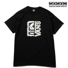 スケボー メンズ Tシャツ MAGICAL MOSH MISFITS マジカルモッシュミスフィッツ VANS×MxMxM "どろどろ VANS MISFITS" TEE BLACK ブランド スケートボード SKATE あす楽 公式 正規店