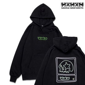 スケボー メンズ プルオーバー パーカー MAGICAL MOSH MISFITS マジカルモッシュミスフィッツ MxMxM NEON HOODIE [M1960] BLACK ブランド スケートボード SKATE あす楽 公式 正規店 コンビニ受取り可能