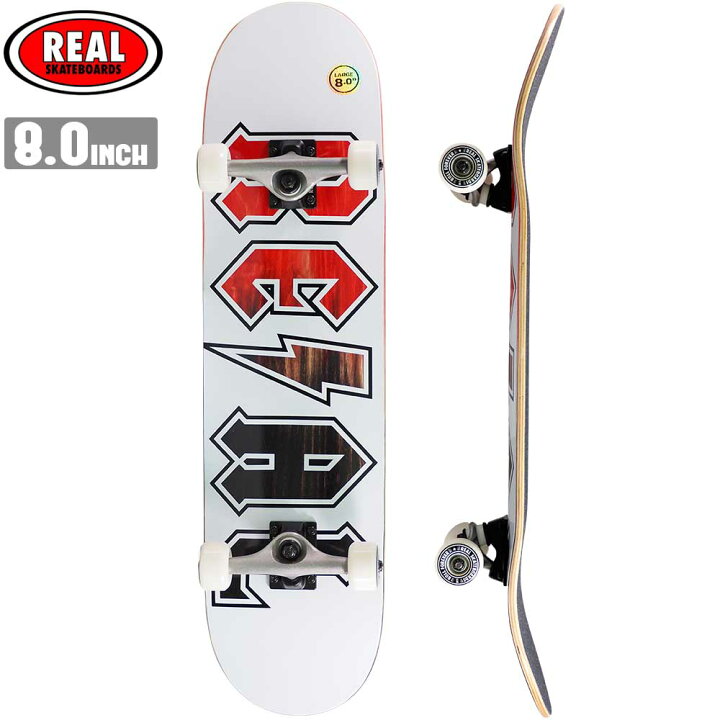 楽天市場】スケボー コンプリート REAL リアル DEEDS LG 8.0×31.8  