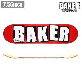 スケボー デッキ BAKER DECK ベイカー BRAND LOGO WHITE 7.56×31.25 スケートボード 板 ストリート SKATE DECK あす楽 公式 正規店 [inch:7.56]