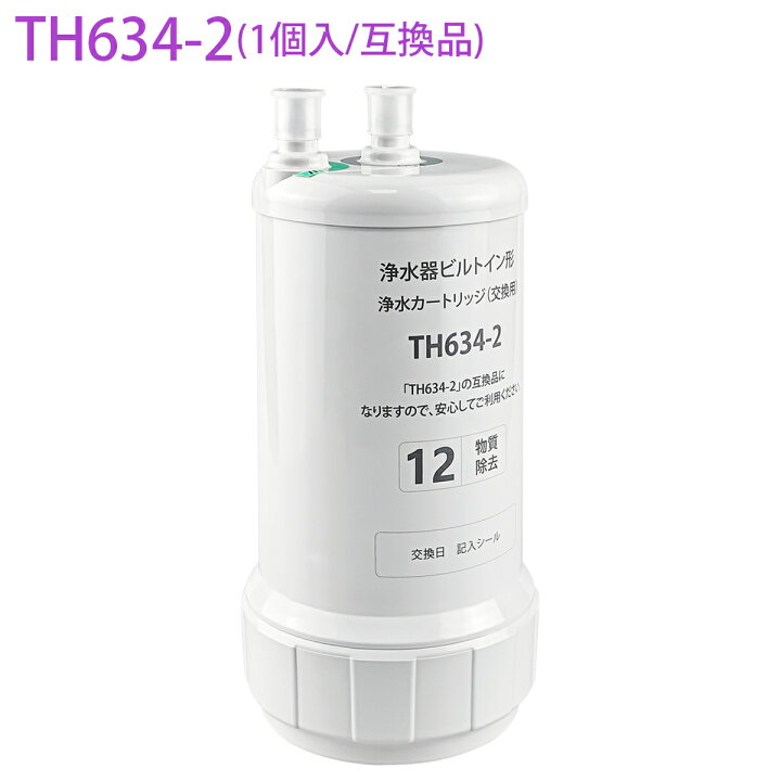 楽天市場】TH634-2 TOTO ビルトイン浄水器 交換用カートリッジ 12物質 
