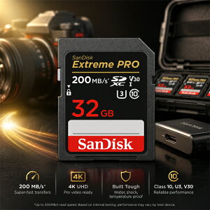 Extreme PRO UHS-I U3 64GB SDXC�J�[�h SDSDXXD-64G-GN4IN �C�O���p�b�P�[�W�@UHS�X�s�[�h�N���X3 4K�Ή�SD�J�[�h