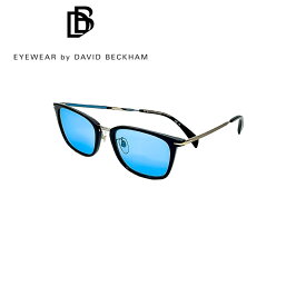 デビッドベッカム Eyewear by DavidBeckham DB7060/F 2M2 マカブルー サングラス グラサン ブランド UV カット 紫外線 対策 UV400 ブラック ライトブルー かっこいい レンズ同梱 ブルーライトカット 夏 セルフレーム ビンテージ風 スクエア おしゃれ オリジナルカラー