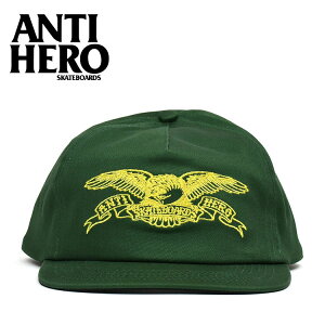 �A���`�q�[���[ �A���^�C�q�[���[ �L���b�v �x�[�V�b�N�C�[�O�� �I���[�u ANTI HERO BASIC EAGLE Snapback OLIVE/BLACK �g���b�N�L���b�v �X�P�[�g�{�[�h