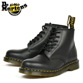ドクターマーチン Dr.Martens 101 YS スムース 6 ホール ブーツ ブラック メンズ レディース イエローステッチ 26230001