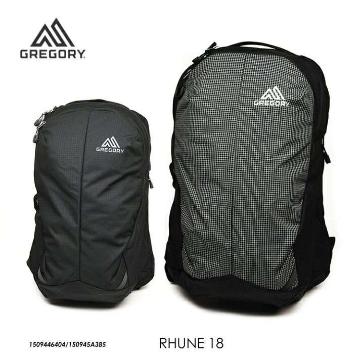 楽天市場】グレゴリー バックパック ルーヌ18 黒 GREGORY RHUNE18 