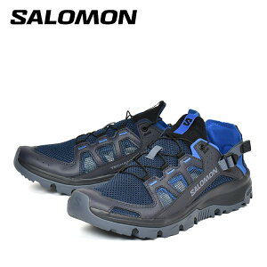 �T������ �e�b�N�A���t�B�r�A�� �E�H�[�^�[�V���[�Y �T���_�� �����Y SALOMON TECHAMPHIBIAN 5 Spellbound/Dark Navy/Strong Blue L49142400