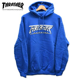 スラッシャー パーカー THRASHER トレーナー 特別価格 SALE USA Future Logo Hood Royal 国内正規品 スケートボード スケボー