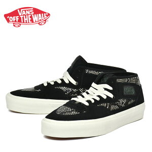 �o���Y �n�[�t�L���u �f�R�� �u���b�N �p�C�\���� �X�j�[�J�[ VANS Half Cab Decon PYTHON OLIVE/BLACK VN000EKMBIQ