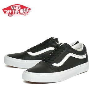 �o���Y �I�[���h�X�N�[�� ���U�[ �u���b�N/�z���C�g �X�j�[�J�[ VANS Old Skool LEATHER BLACK/TRUE WHITE VN000E9TBPA