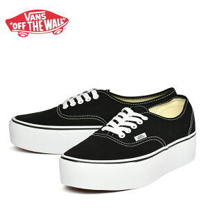 �o���Y �I�[�Z���e�B�b�N �v���b�g�t�H�[�� ���� �u���b�N �X�j�[�J�[ VANS Authentic Platform CANVAS BLACK/TRUE WHITE VN0A5KXXBMX