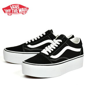 �o���Y �I�[���h�X�N�[�� ���� �u���b�N �X�j�[�J�[ VANS Old Skool Platform Black/White WHITE VN0A7Q5M6BT