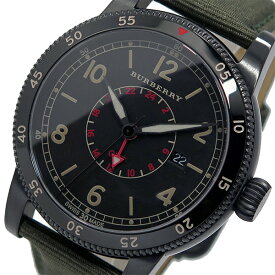 バーバリー BURBERRY 腕時計 メンズ レザー 100m防水 ブラック ユティリタリアン 送料無料/込 父の日ギフト