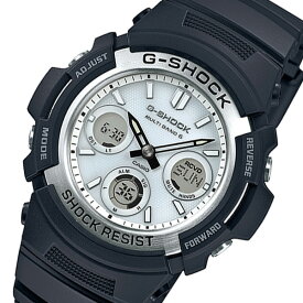 カシオ CASIO 腕時計 メンズ レディース ユニセックス 電波 ソーラー アナログ シルバー×ブラック G-SHOCK Gショック 送料無料/込 父の日ギフト