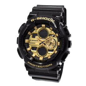 カシオ CASIO 腕時計 メンズ レディース ユニセックス クオーツ アナデジ アナログ ゴールド×ブラック G-SHOCK Gショック ANALOG-DIGITAL 140 SERIES ジーショック 送料無料/込 父の日ギフト