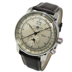 ツェッペリン Zeppelin 腕時計 メンズ 100周年記念モデル レザーベルト アナログ アイボリー 100周年記念モデル 送料無料/込 父の日ギフト