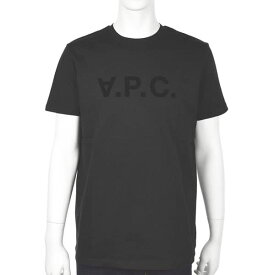 アーペーセー APC Tシャツ カットソー メンズ 半袖 クルーネック ロゴ ブラック系 Mサイズ T-SHIRT VPC COLOR H 送料無料/込 卒業祝入学祝プレゼント