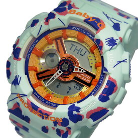 カシオ CASIO 腕時計 レディース グリーン BABY-G フラワーレオパードシリーズ 送料無料/込 母の日ギフト