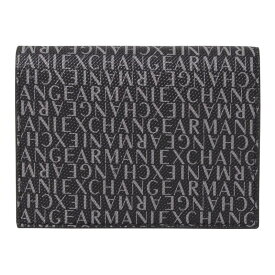 アルマーニエクスチェンジ ARMANI EXCHANGE コインケース カードケース ミニ財布 メンズ ロゴ柄 BLACK 送料無料/込 父の日ギフト