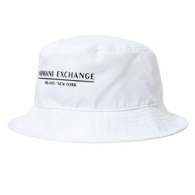 アルマーニエクスチェンジ ARMANI EXCHANGE バケットハット 帽子 メンズ 無地 ロゴ シンプル BIANCO 送料無料/込 父の日ギフト