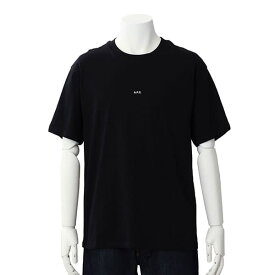 アーペーセー APC Tシャツ カットソー メンズ ワンポイントロゴ 無地 半袖 ブラック系 Lサイズ T-SHIRT KYLE 送料無料/込 父の日ギフト