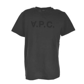 アーペーセー APC Tシャツ カットソー メンズ ロゴプリント 半袖 クルーネック ブラック系 Lサイズ T-SHIRT VPC COLOR H 送料無料/込 父の日ギフト