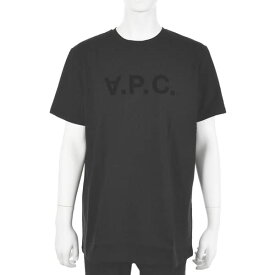 アーペーセー APC Tシャツ カットソー メンズ ロゴプリント 半袖 クルーネック ブラック系 XLサイズ T-SHIRT VPC COLOR H 送料無料/込 父の日ギフト