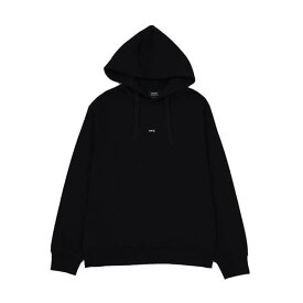 アーペーセー APC パーカー メンズ ワンポイントロゴ プルオーバー 長袖 ブラック系 Mサイズ HOODIE LARRY 送料無料/込 卒業祝入学祝プレゼント