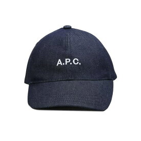 アーペーセー APC ベースボールキャップ 野球帽子 レディース メンズ ユニセックス デニム ロゴ刺繍 ネイビー系 58サイズ CASQUETTE CHARLIE 送料無料/込 卒業祝入学祝プレゼント