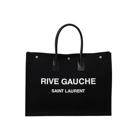 サンローラン SAINT LAURENT トートバッグ ハンドバッグ 手提げかばん レディース ロゴ ブラック系 RIVE GAUCHE LARGE TOTE 送料無料/込 父の日ギフト