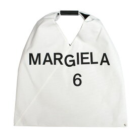 エムエム6メゾンマルジェラ MM6 Maison Margiela トートバッグ ショルダーバッグ ハンドバッグ メンズ レディース ユニセックス ロゴ シンプル ホワイト 送料無料/込 父の日ギフト