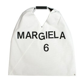 エムエム6メゾンマルジェラ MM6 Maison Margiela トートバッグ ショルダーバッグ ハンドバッグ メンズ レディース ユニセックス ロゴ シンプル ホワイト 送料無料/込 卒業祝入学祝プレゼント