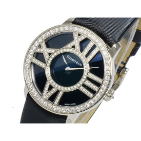 ティファニー Tiffany&Co. 腕時計 レディース レザー ダイヤモンド アトラス カクテル ラウンド 送料無料/込 父の日ギフト