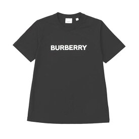 バーバリー BURBERRY Tシャツ カットソー レディース クルーネック 半袖 ロゴプリント ブラック系 Sサイズ MARGOT 送料無料/込 父の日ギフト