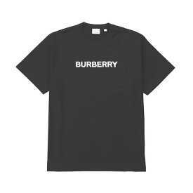 バーバリー BURBERRY Tシャツ カットソー メンズ クルーネック 半袖 ロゴプリント ブラック系 Lサイズ HARRISTON 送料無料/込 父の日ギフト