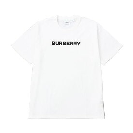 バーバリー BURBERRY Tシャツ カットソー メンズ クルーネック 半袖 ロゴプリント ホワイト系 Lサイズ HARRISTON 送料無料/込 父の日ギフト