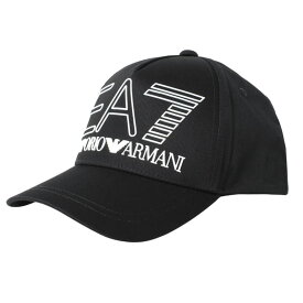 イーエーセブンエンポリオアルマーニ EA7 EMPORIOARMANI ベースボールキャップ 野球帽子 ストラップバックキャップ メンズ 無地 ロゴ シンプル BLACK 送料無料/込 父の日ギフト